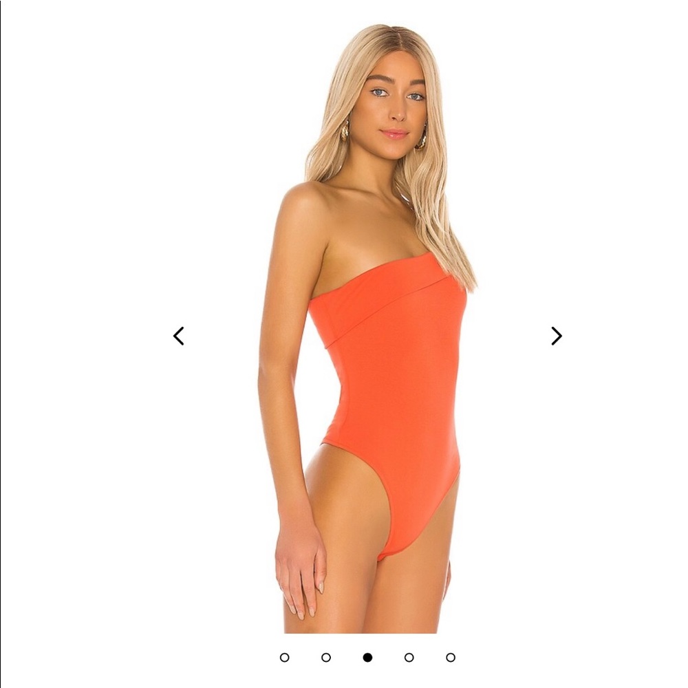 COMING SOON!! Lovers and Friends Lowell Bodysuit in Coral Size S - Picture 3 of 10
